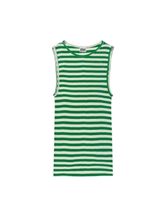 #101 NPS Tank Top Broadway - Green/Ecru